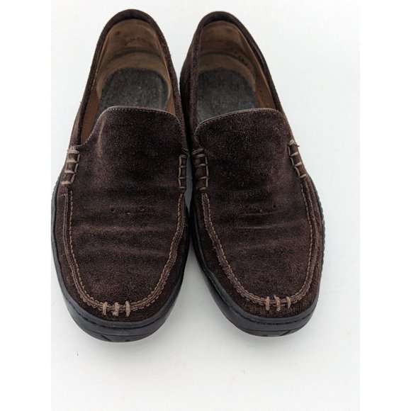 Michael Toschi Mach Driving Shoes Loafers Brown Suede Size 11 - Picture 2 of 10